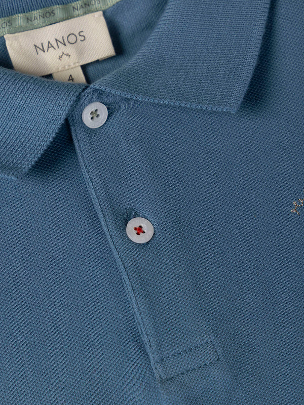 POLO EMBROIDERED LOGO MEDIUM BLUE