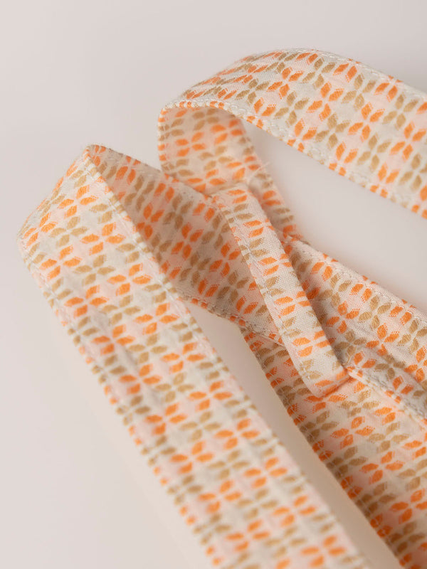 ROMPER WITH STRAPS MANDARIN STRUCTURE FABRIC