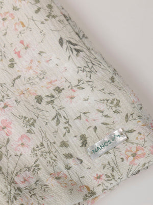 LIGHT GREEN FANTASY BAMBOO PRINT DRESS