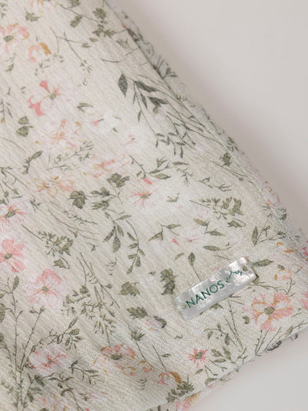 LIGHT GREEN FANTASY BAMBOO PRINT DRESS