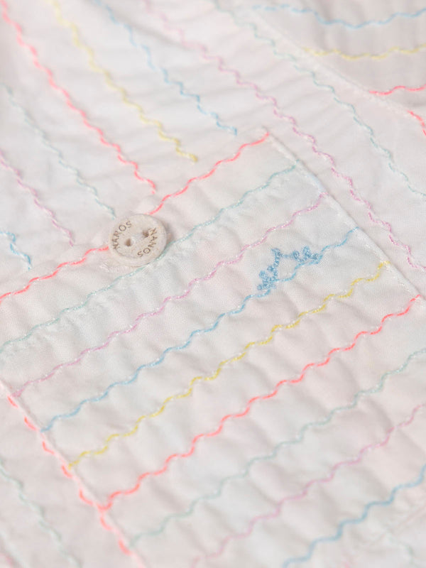 CAMISA RAYAS FLUOR CORAL