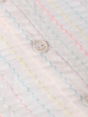 CAMISA RAYAS FLUOR CORAL