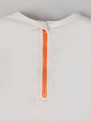 LONG SLEEVE SWIM T-SHIRT WITH BROKEN WHITE CRAB PRINT