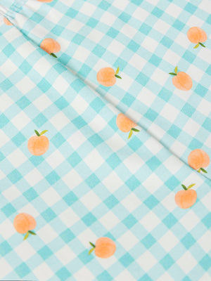 WATER GREEN VICHY PRINT SWIMSUIT