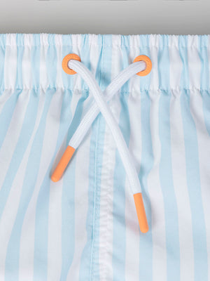 Bañador estampado raya marinera azul claro