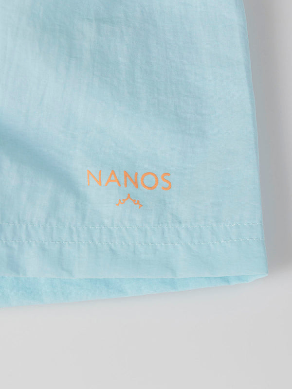 Bañador básico contrastes azul claro