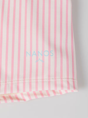 PINK NAUTICAL STRIP PRINT SWIMSUIT