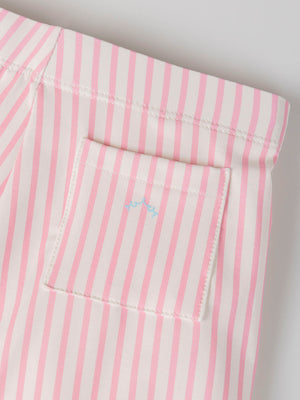 PINK NAUTICAL STRIP PRINT SWIMSUIT