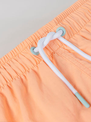 Bañador básico contrastes naranja