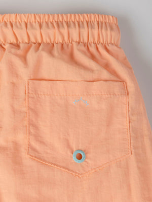 Bañador básico contrastes naranja