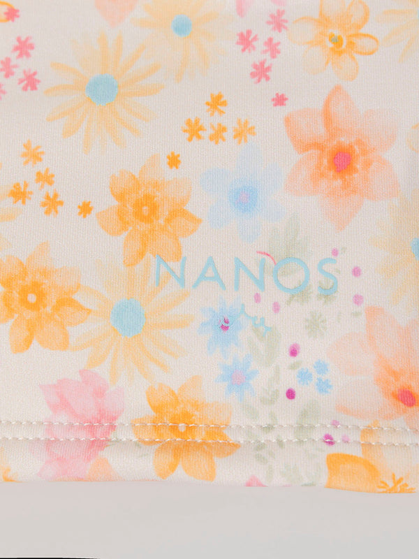 Camiseta tirantes baño estampado floral multicolor