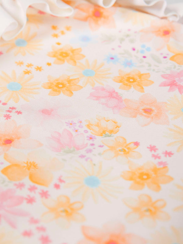 Camiseta tirantes baño estampado floral multicolor