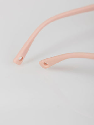 PALE PINK PLASTIC SUNGLASSES