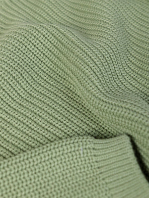 JERSEY DE PUNTO MANGA RANGLAN RIB CUELLO CAJA VERDE CLARO