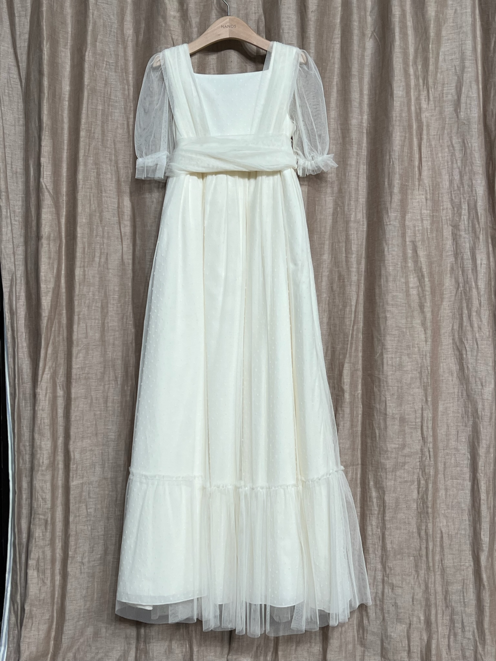 VESTIDO VERONA TUL CRUDO