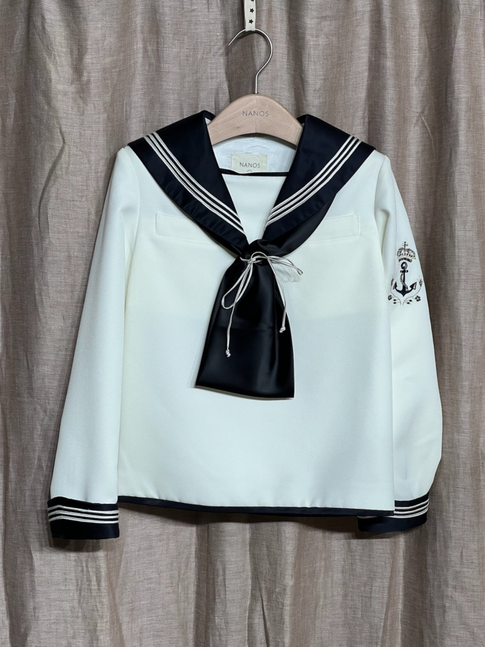 Casaca marinero blanco ancla