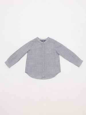 CAMISA POPELÍN RAYAS AZUL