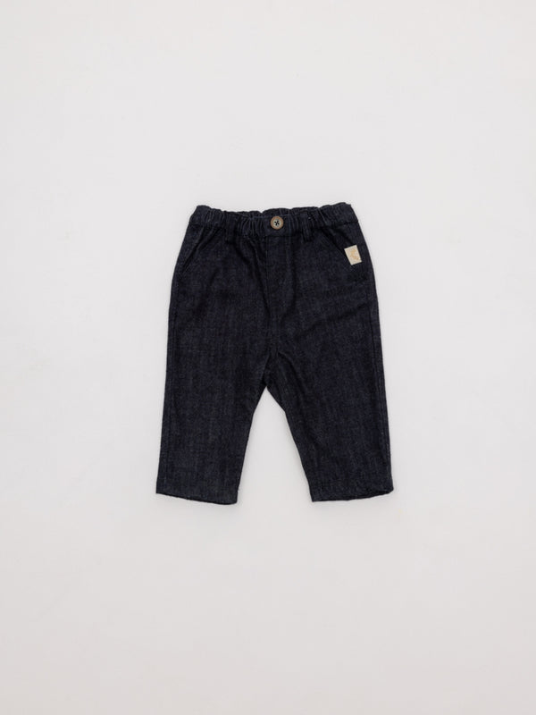 PANTALÓN CHINO LONETA PERCHADA AZUL MARINO