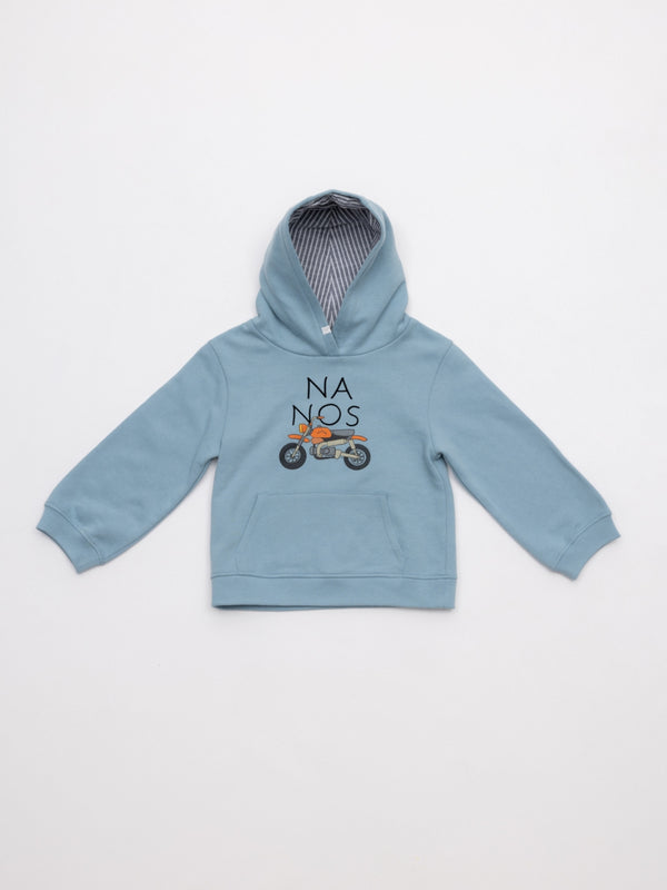 SUDADERA FELPA NANOS AZUL