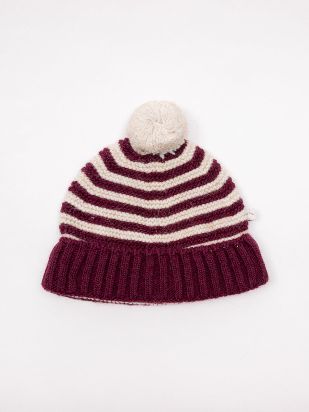 GORRO LINKS RAYAS GRANATE