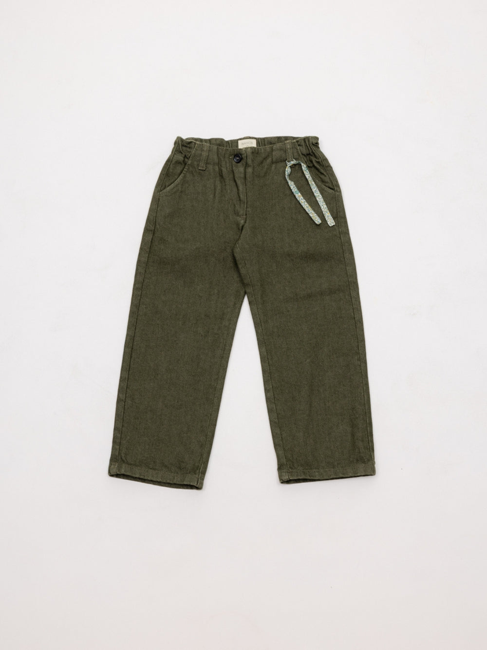 Pantalón gomas sarga soft lazo Liberty verde