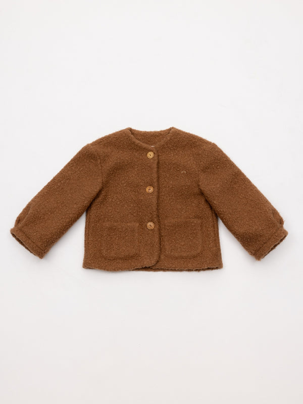 CHAQUETA DE PELO CARAMELO