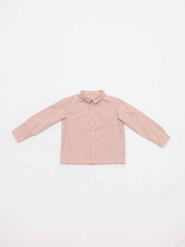 CAMISA OXFORD LIGERO GRANATE CLARO