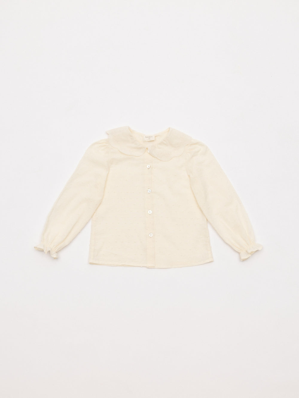 BLUSA PLUMETI CUELLO BORDADO NATA