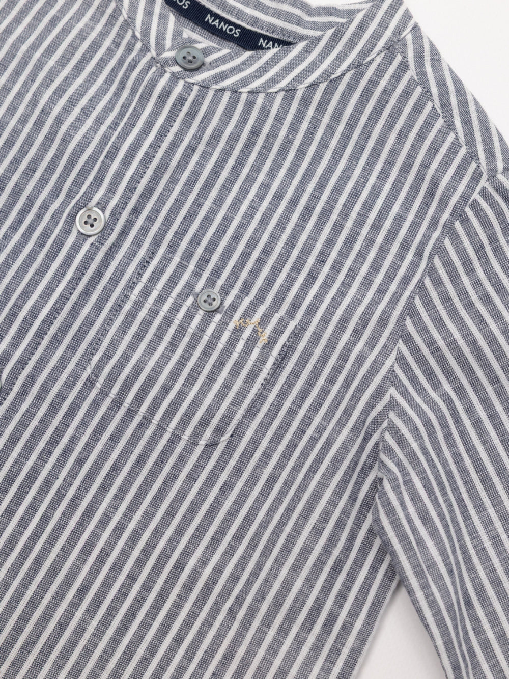 CAMISA POPELÍN RAYAS AZUL