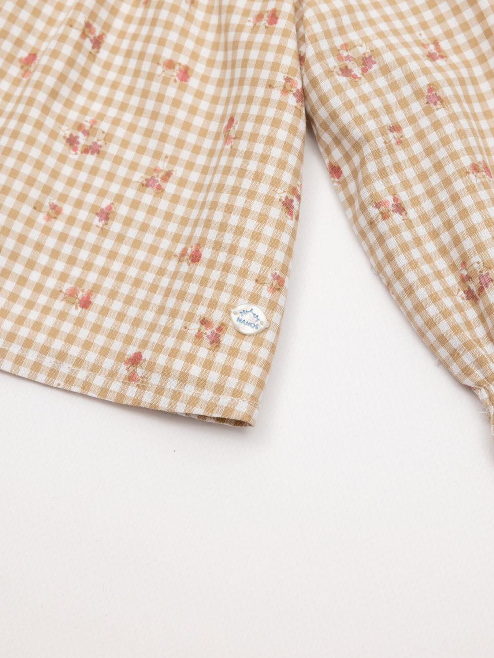 BLUSA VICHY ESTAMPADO NATA