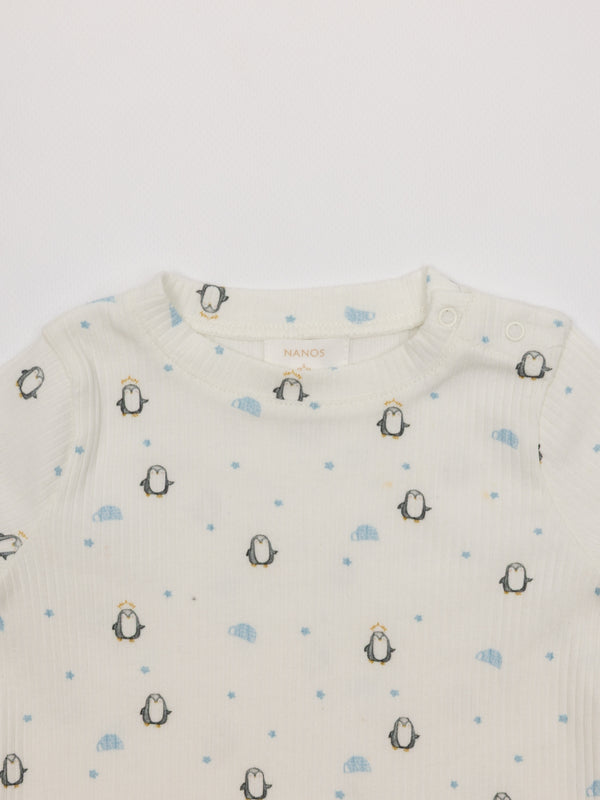 PIJAMA DOS PIEZAS PINGÜINO NATA