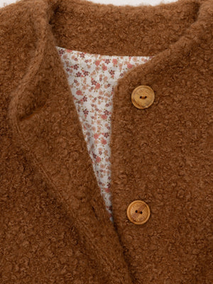 CHAQUETA DE PELO CARAMELO