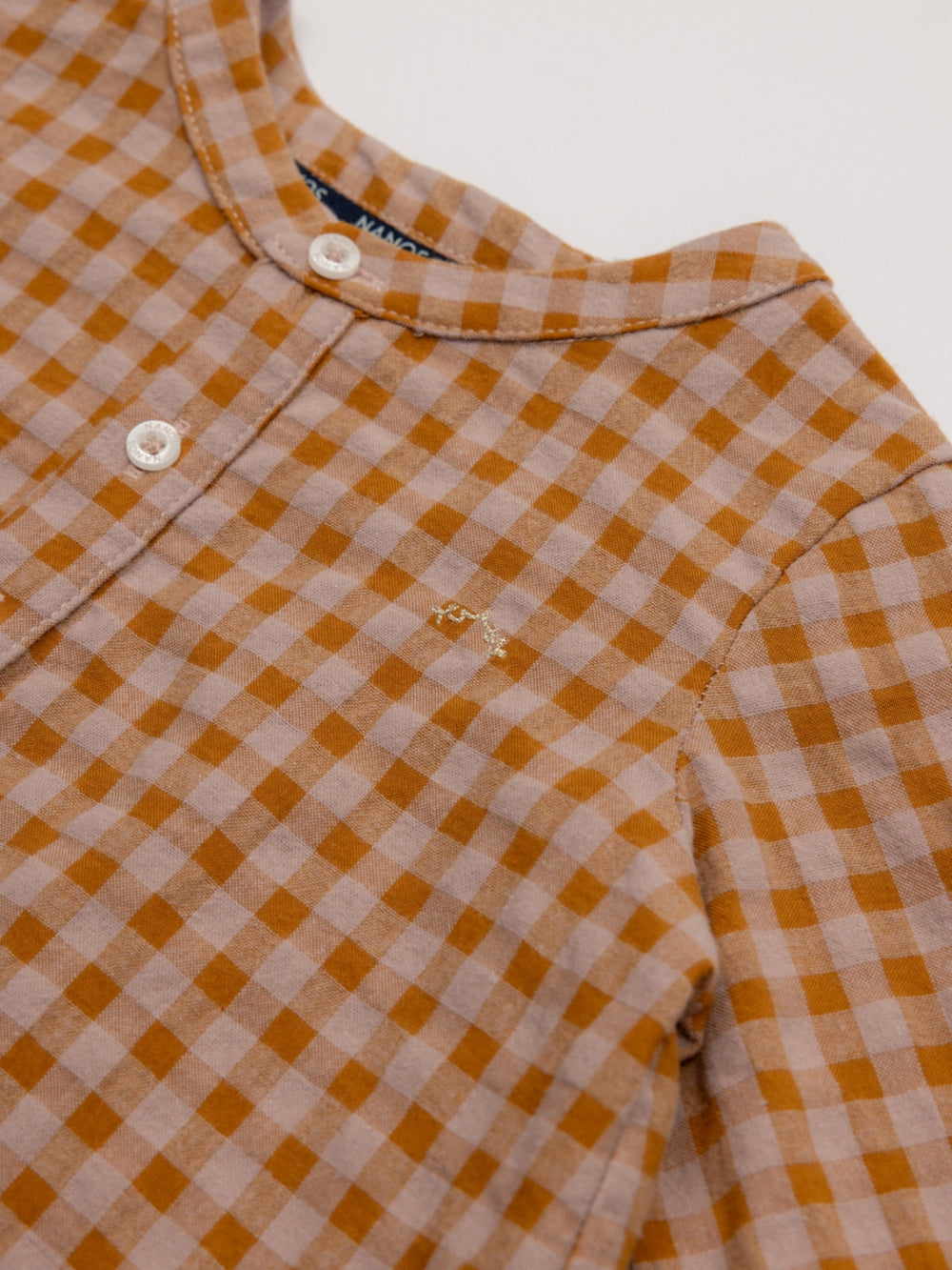 CAMISA VICHY CUELLO PANADERO ROSA PALO