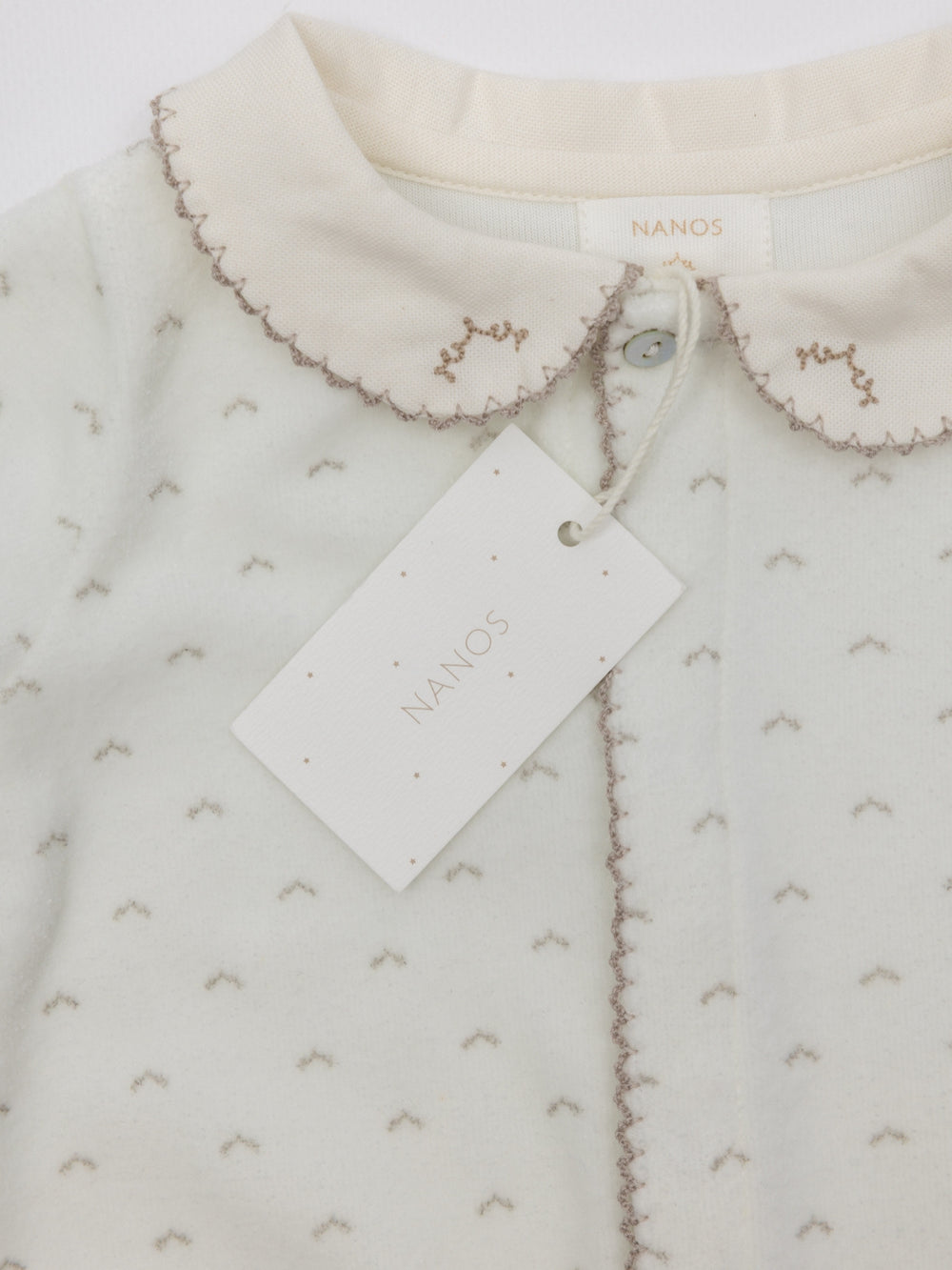 PIJAMA VELOUR CUELLO CORONAS NATA