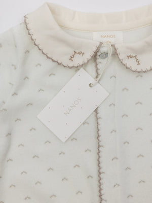 PIJAMA VELOUR CUELLO CORONAS NATA