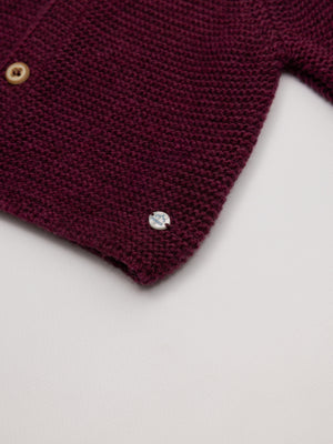 CHAQUETA RIB GRANATE