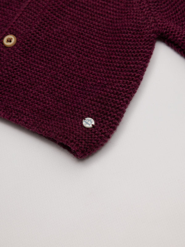 CHAQUETA RIB GRANATE