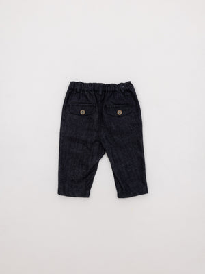 PANTALÓN CHINO LONETA PERCHADA AZUL MARINO