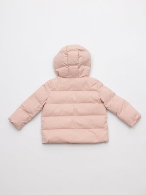 PLUMÍFERO FORRO FLORES ROSA PALO