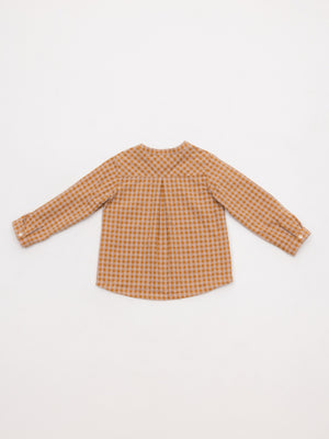 CAMISA VICHY CUELLO PANADERO ROSA PALO