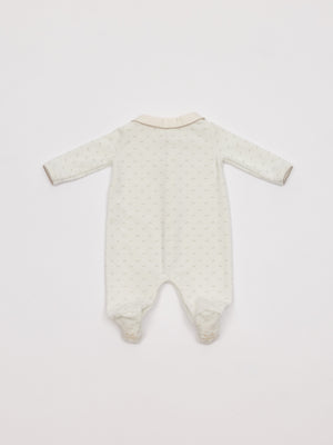 PIJAMA VELOUR CUELLO CORONAS NATA