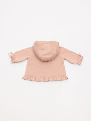 SUDADERA CAPUCHA CASAS ROSA PALO