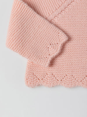 CHAQUETA CORTA VOLANTE ROSA PALO