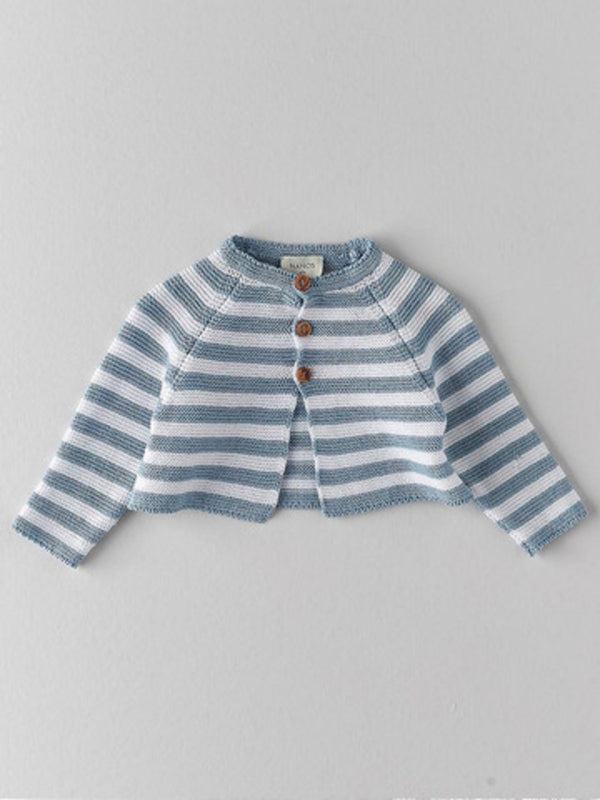 CHAQUETA RAYAS AZUL CELESTE