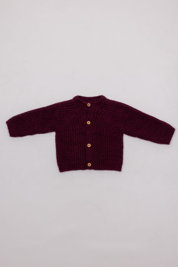 CHAQUETA RIB GRANATE
