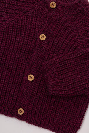 CHAQUETA RIB GRANATE