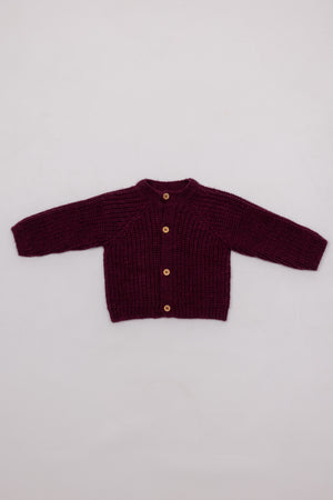 CHAQUETA RIB GRANATE