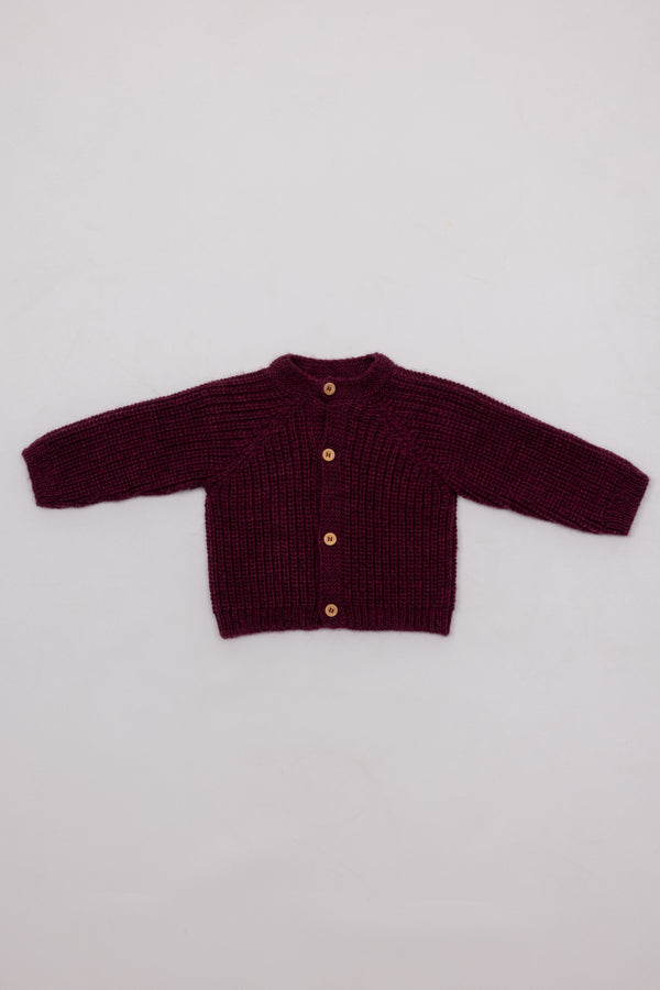 CHAQUETA RIB GRANATE