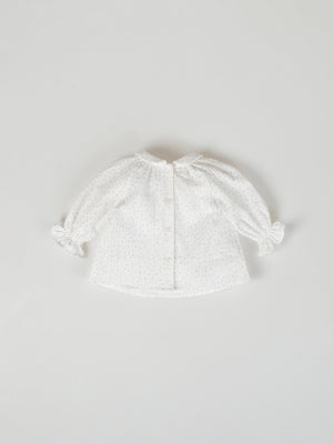 CHAMBRA FRONT BUTTON DETAIL PURE WHITE
