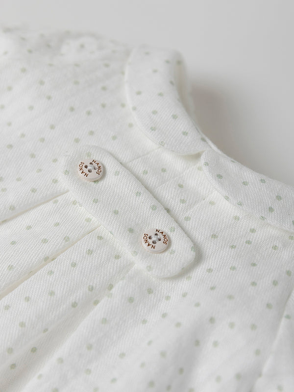 CHAMBRA FRONT BUTTON DETAIL PURE WHITE